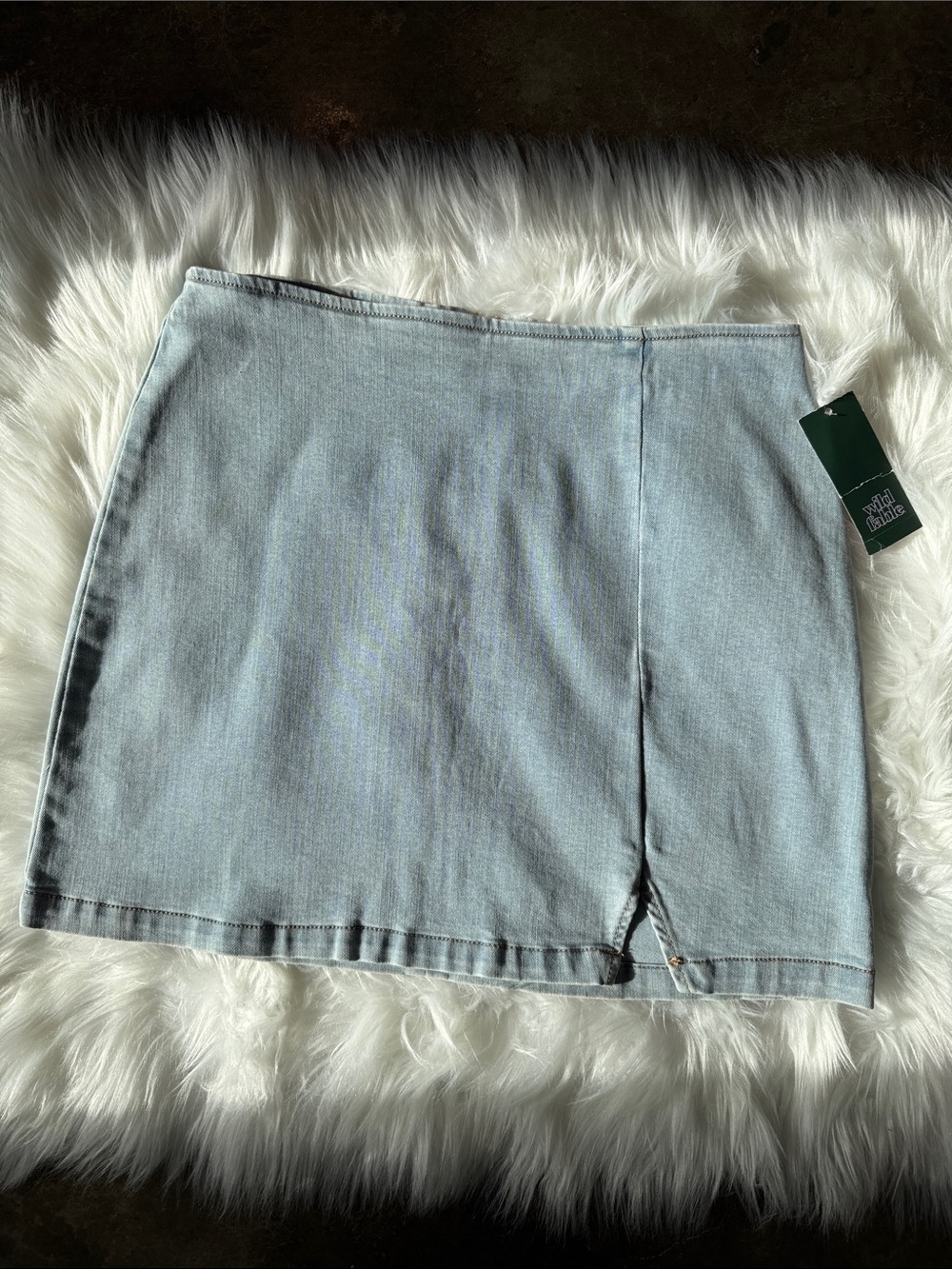 wild fable Light Blue Denim Mini Skirt